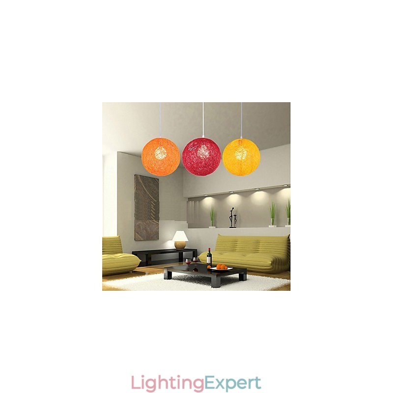 CreativeAmerican Country Creative Cany Art Color Droplight And Spherical Shape Lamp Light