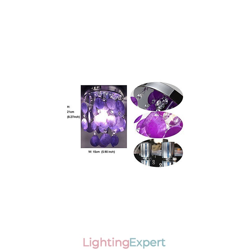 Modern Contemporary Mini Style Chrome Pendant Light