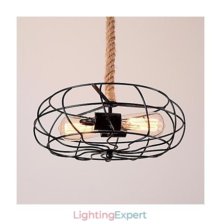 Vintage American Lron Rope Creative Industrial Fan Chandelier Vintage American Lron Rope Creative Industrial Fan Chandelier