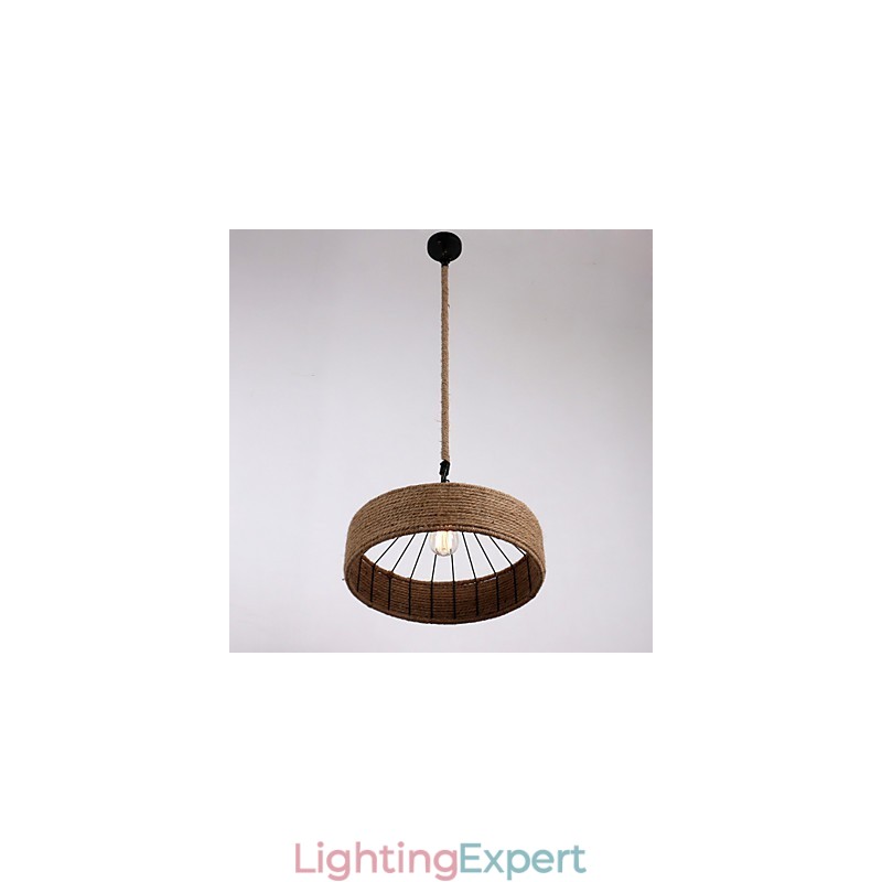 1 Light Rope Pendant Light Mini Style Modern Contemporary Country