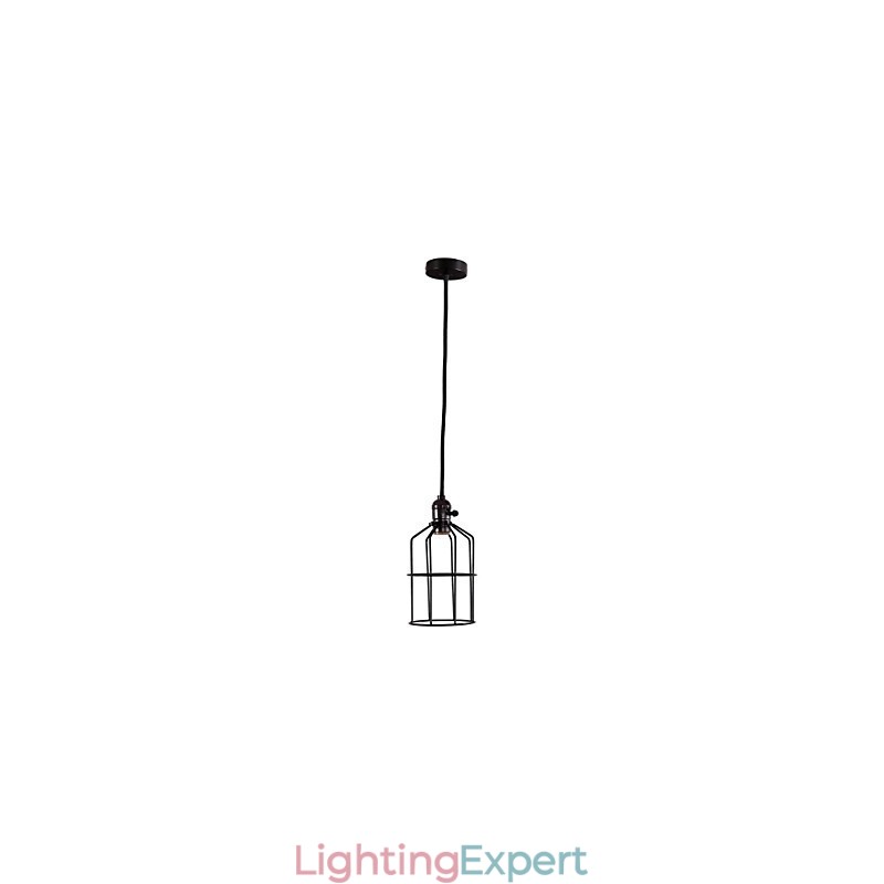 Retro Mini Style Painting Metal Pendant Light Garage