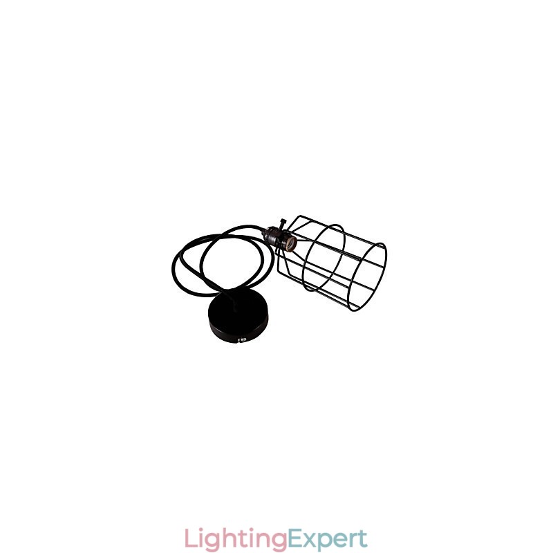 Retro Mini Style Painting Metal Pendant Light Garage