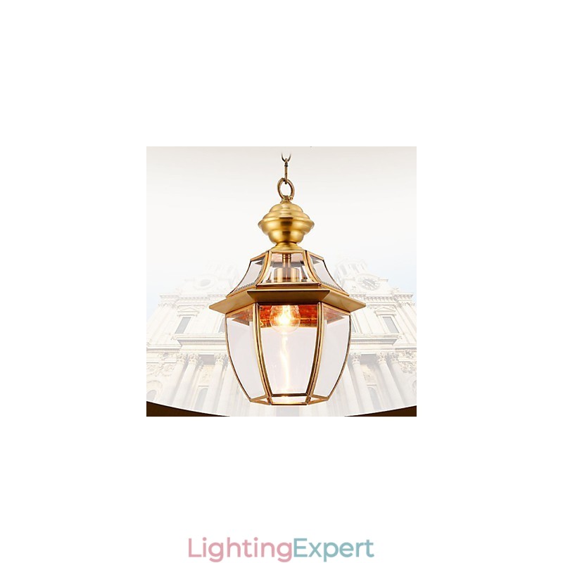 American Country Small Pendant all Copper Single Glass C