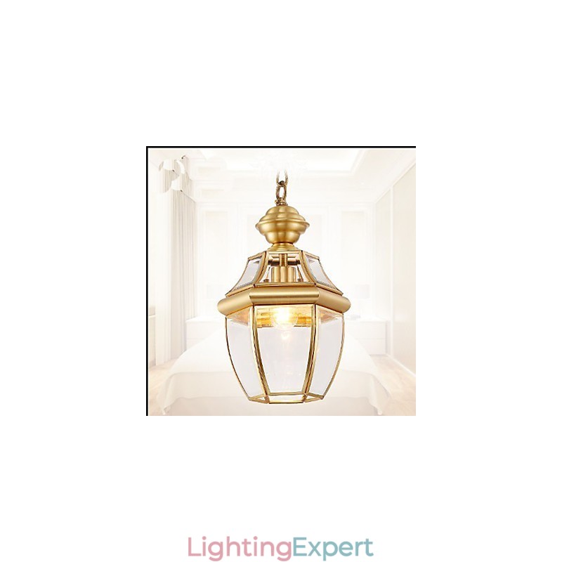 American Country Small Pendant all Copper Single Glass C