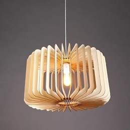 Modern Contemporary Traditional Classic Country Vintage Lantern Painting Wood Bamboo Pendant Light