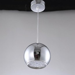 Modern Contemporary Globe Electroplated Metal Pendant Light