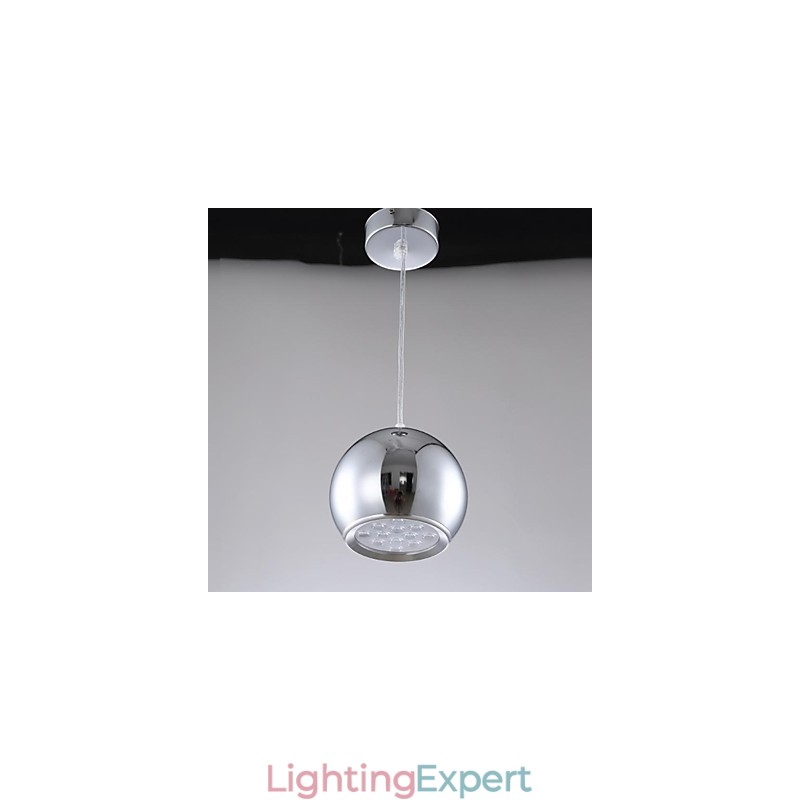 Modern Contemporary Globe Electroplated Metal Pendant Light