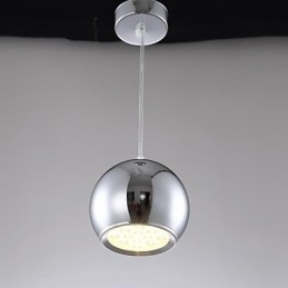 Modern Contemporary Globe Electroplated Metal Pendant Light