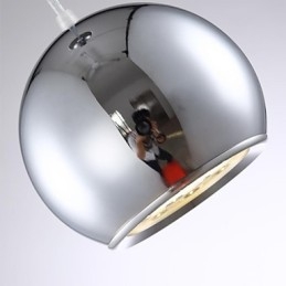 Modern Contemporary Globe Electroplated Metal Pendant Light
