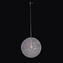 Simple Spherical Metal Frame K9 Crystal Chandelier
