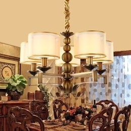 Rustic Lodge Vintage Mini Style Electroplated Metal Chandelier