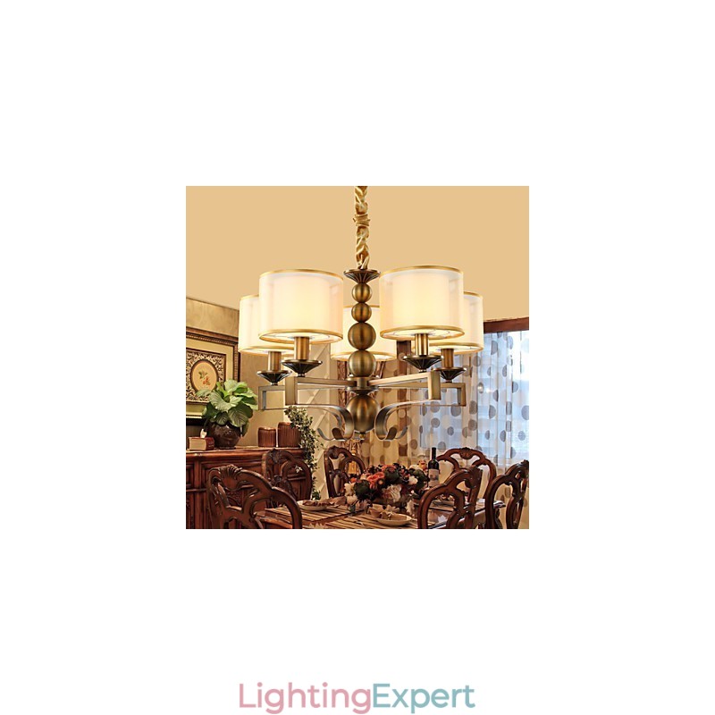 Rustic Lodge Vintage Mini Style Electroplated Metal Chandelier