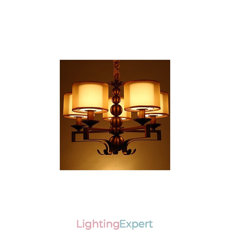 Rustic Lodge Vintage Mini Style Electroplated Metal Chandelier