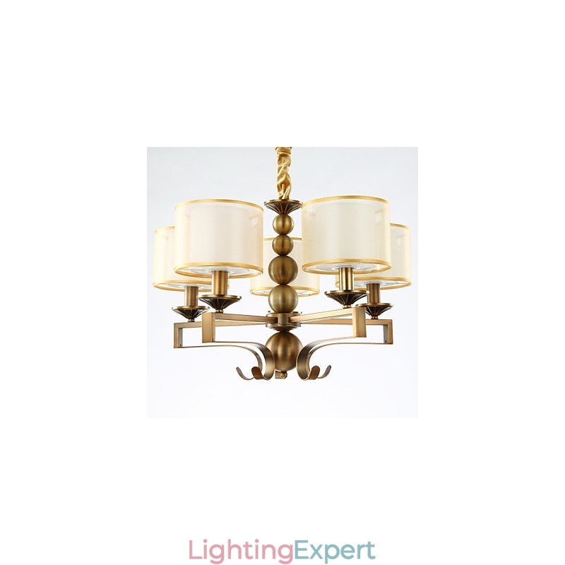 Rustic Lodge Vintage Mini Style Electroplated Metal Chandelier