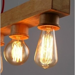 Modern Contemporary Traditional Classic Mini Style Painting Wood Bamboo Pendant Light