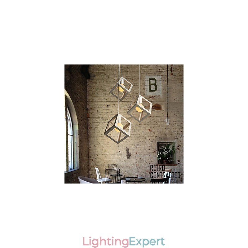 Creative Contemporary And Contracted Wrought Iron Chandelier Single Head Lamps