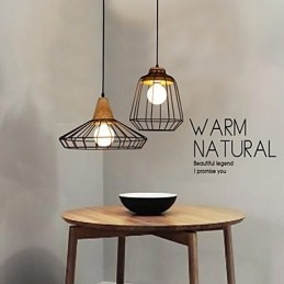Nordic Creative Wrought Iron Chandelier Cafe Retro Net Droplight