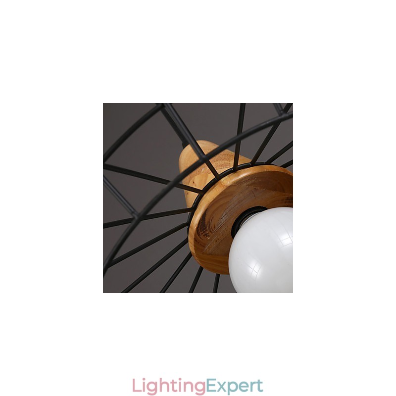 Nordic Creative Wrought Iron Chandelier Cafe Retro Net Droplight