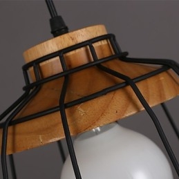 Nordic Creative Wrought Iron Chandelier Cafe Retro Net Droplight