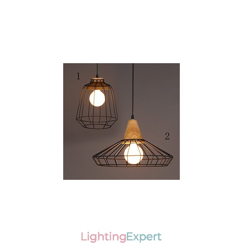 Nordic Creative Wrought Iron Chandelier Cafe Retro Net Droplight