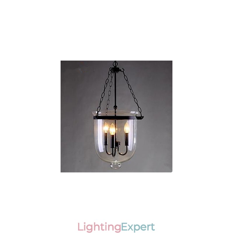 Circular Country Glass Pendant Lamp