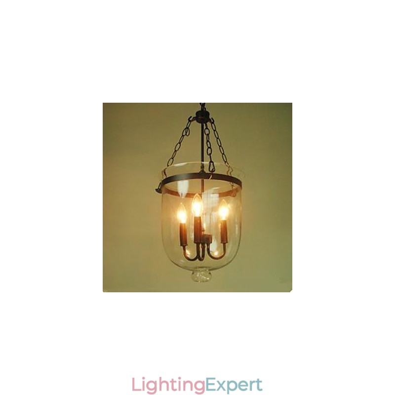 Circular Country Glass Pendant Lamp