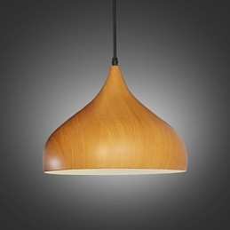 Retro Pendant Light Wood Grain Metal Cafe pendant lamps