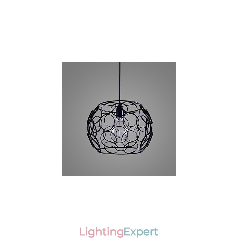 Creative Contracted Nordic Wrought Iron Glass Single Head Droplight Lamp Light