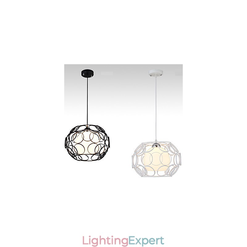 Creative Contracted Nordic Wrought Iron Glass Single Head Droplight Lamp Light