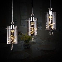 Modern Contemporary Crystal Others Glass Pendant Light
