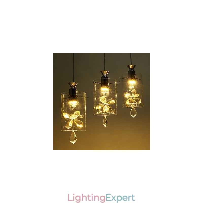 Modern Contemporary Crystal Others Glass Pendant Light