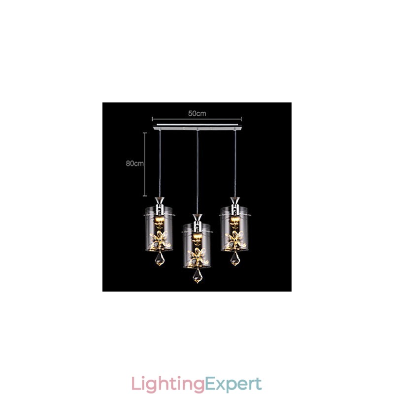Modern Contemporary Crystal Others Glass Pendant Light