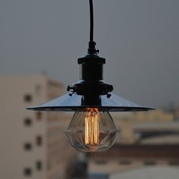 Country Chrome Metal Pendant Light