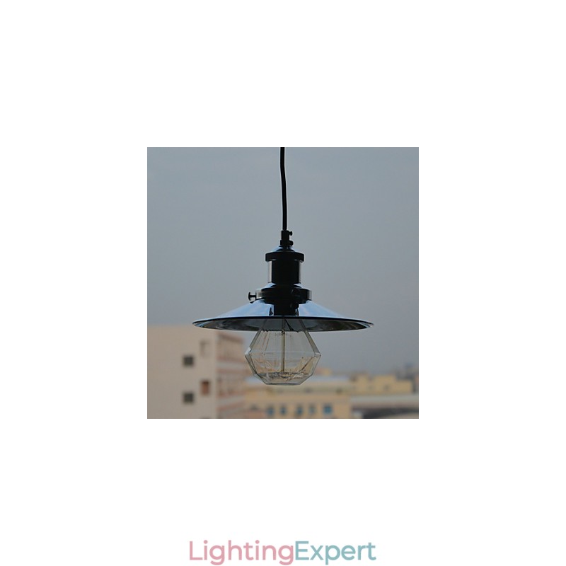 Country Chrome Metal Pendant Light