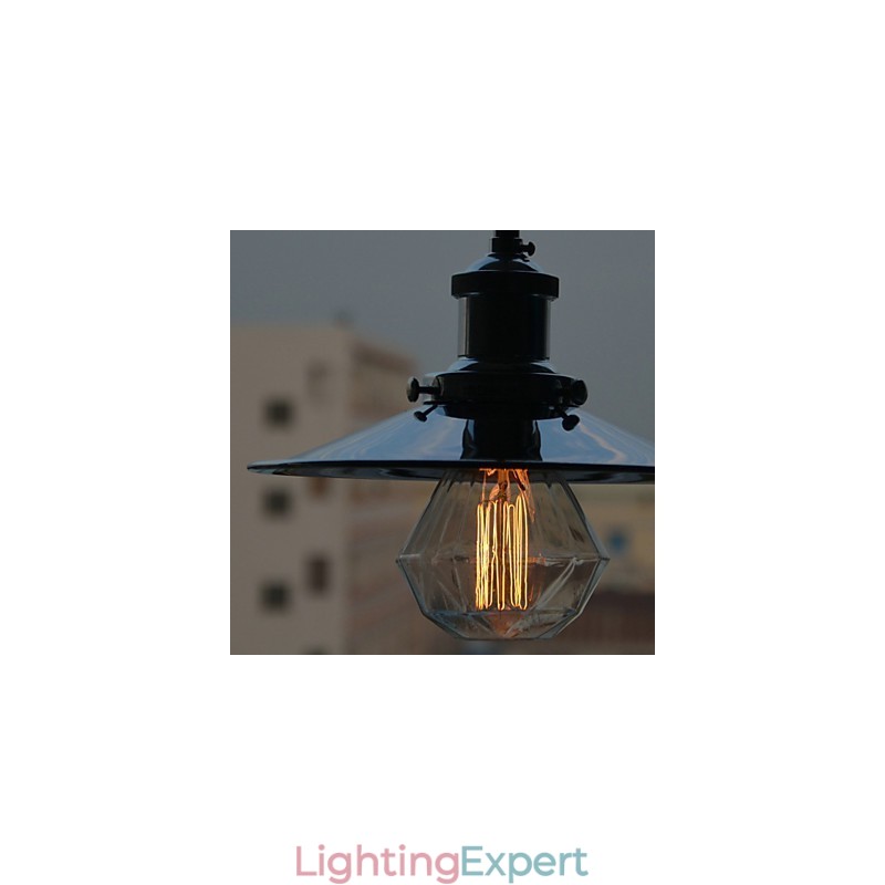 Country Chrome Metal Pendant Light