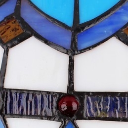European Rural Creative Arts Stained Glass Chandelier Restoring Ancient Ways Lamp Light