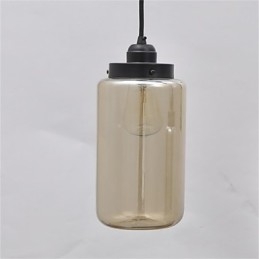 American retro minimalist single glass chandelier