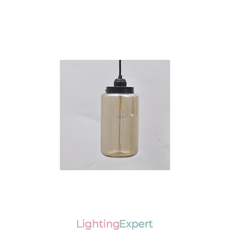 American retro minimalist single glass chandelier