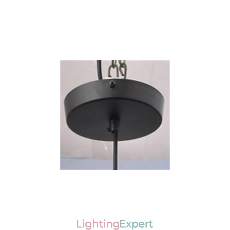 American retro minimalist single glass chandelier