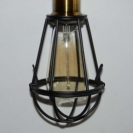 LOFT Lamp Vintage Pendant Light Edison Light Balck Iron Metal Cage Lampshade Warehouse Style Lighting Light Fixture