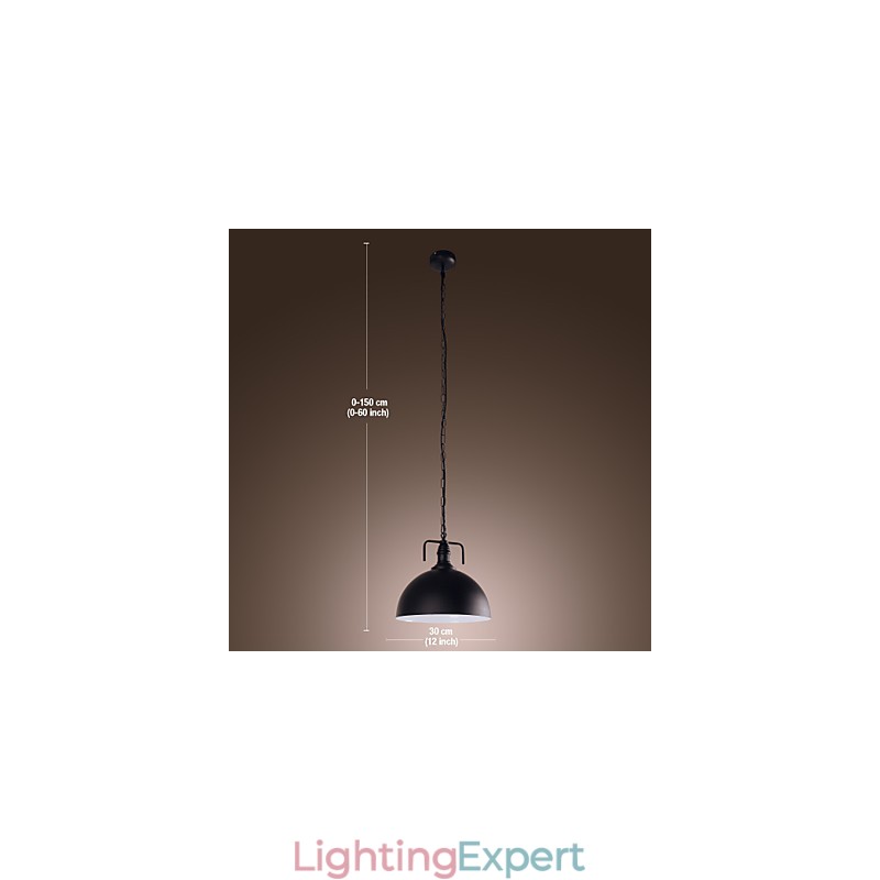 Traditional Classic Retro Bowl Mini Style Painting Pendant Light