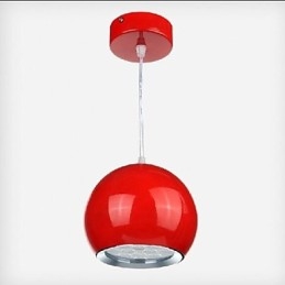 Modern Contemporary Globe Painting Metal Pendant Light
