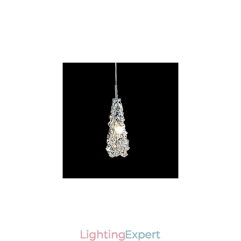 Tradition Classic Transparent glass 1 Light Chandelier
