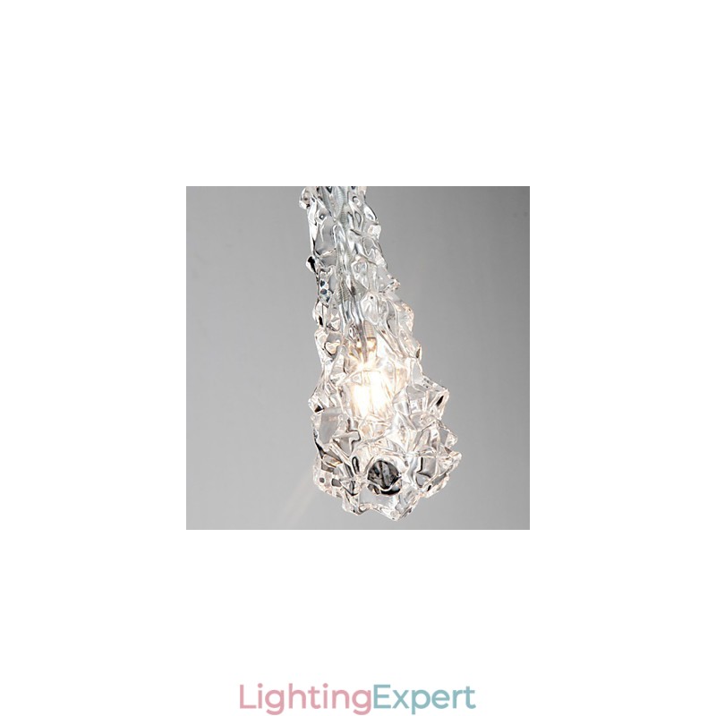 Tradition Classic Transparent glass 1 Light Chandelier