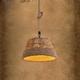 Loft Industrial Wind Creative Nordic Hemp Rope Meals Chandelier Lamp
