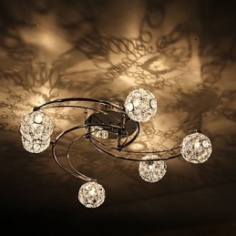 Modern Contemporary Electroplated Flush Mount