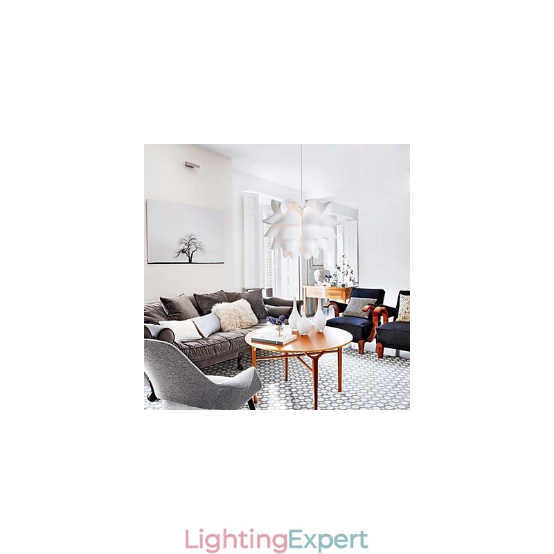 Contemporary And Contracted The Nordic Idea White Lotus Droplight Lamp