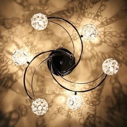 Modern Contemporary Electroplated Flush Mount