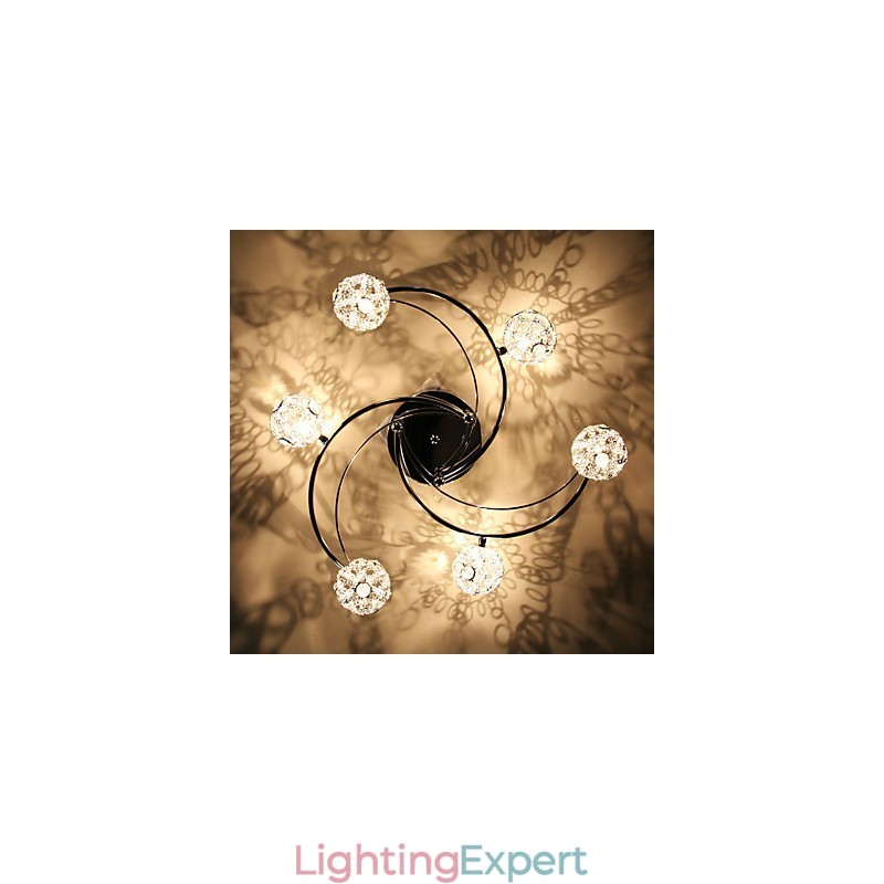 Modern Contemporary Electroplated Flush Mount