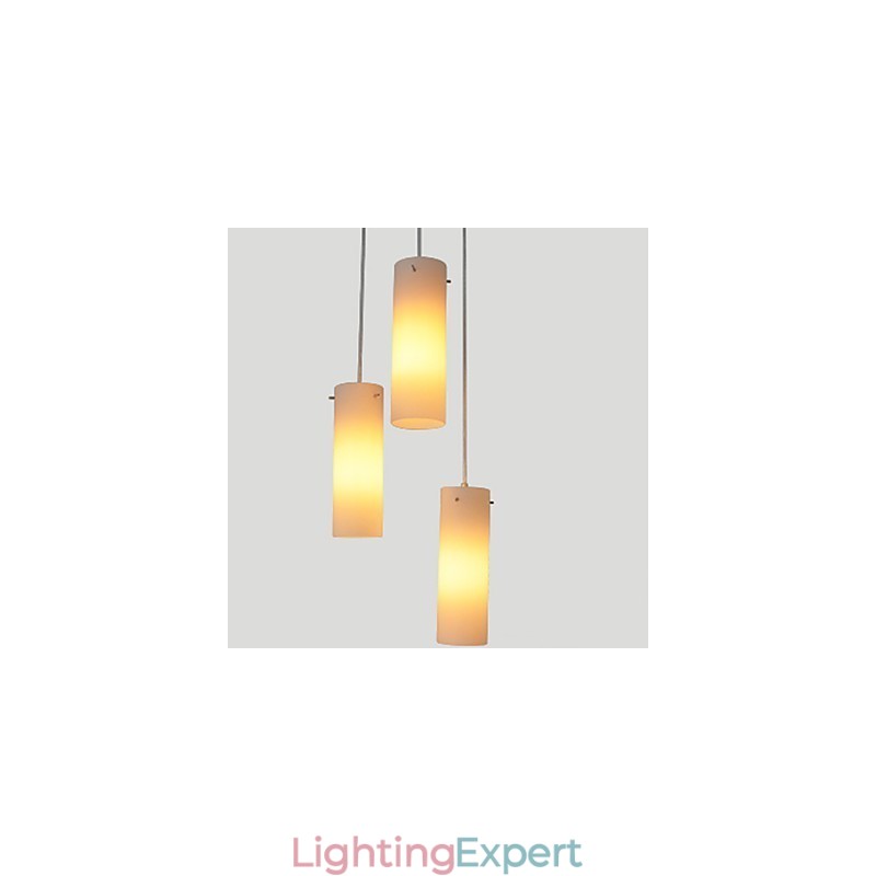 Cylindrical Glass Straight Single Head Drum Drum Simple Droplight Lamp Lighting
